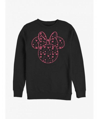 Disney Minnie Mouse Minnie Hearts Fill Crew Sweatshirt $14.76 Sweatshirts