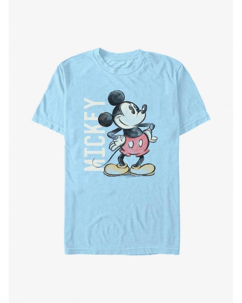 Disney Mickey Mouse Charcoal Mickey T-Shirt $6.69 T-Shirts