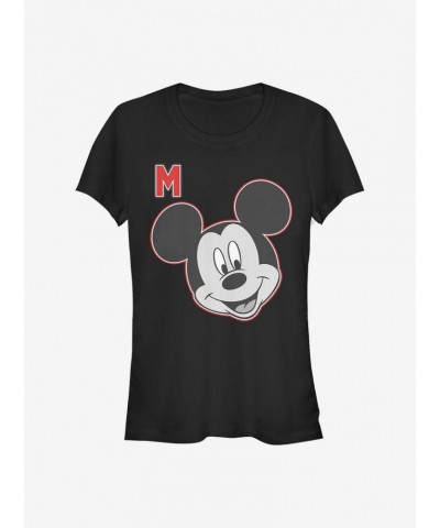 Disney Mickey Mouse Letter Mickey Girls T-Shirt $9.56 T-Shirts