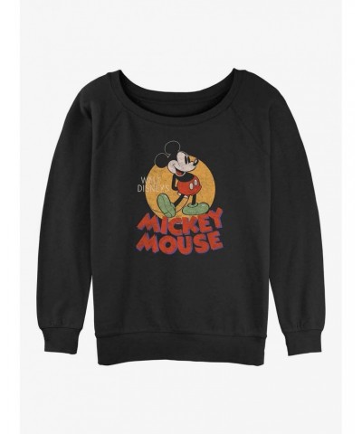 Disney Mickey Vintage Mickey Pose Girls Sweatshirt $12.69 Sweatshirts