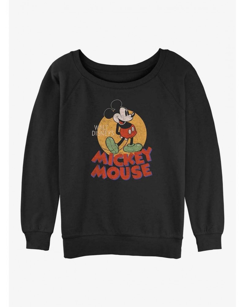 Disney Mickey Vintage Mickey Pose Girls Sweatshirt $12.69 Sweatshirts