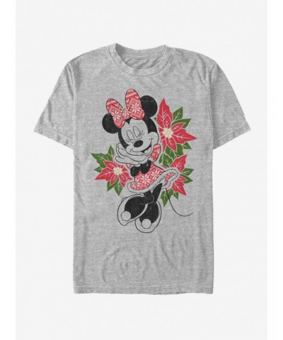 Disney Minnie Mouse Holiday Christmas Fairisle Minnie T-Shirt $7.46 T-Shirts