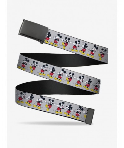 Disney Mickey Mouse Poses Gray Clamp Belt $6.05 Belts