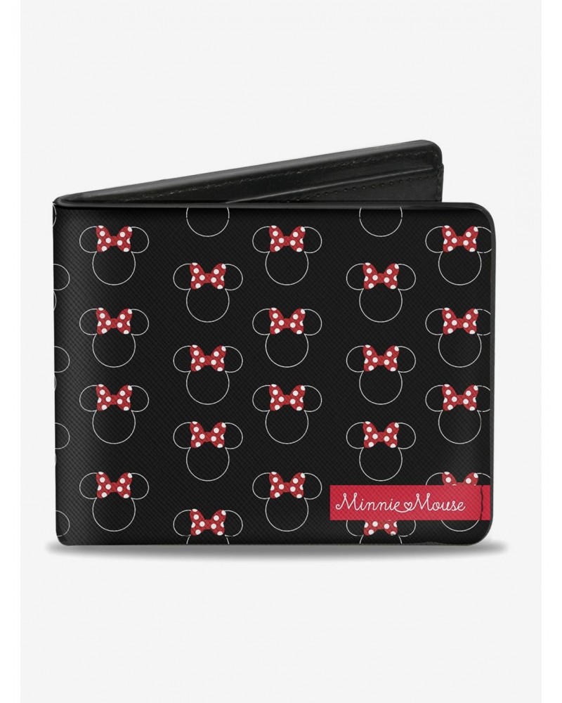 Disney Minnie Mouse Icon Monogram Banner Bi-Fold Wallet $8.32 Wallets
