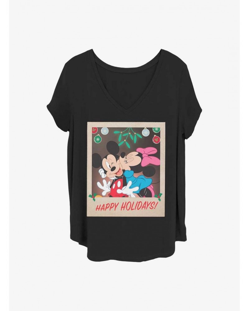 Disney Mickey Mouse Holiday Polaroid Girls T-Shirt Plus Size $7.17 T-Shirts