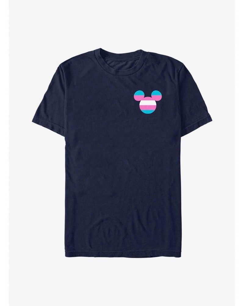 Disney Mickey Mouse Transgender Pride Badge Pride T-Shirt $8.80 T-Shirts