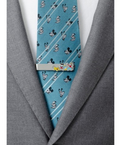 Disney Mickey Mouse and Friends Printed Silver Tie Bar $15.80 Bar