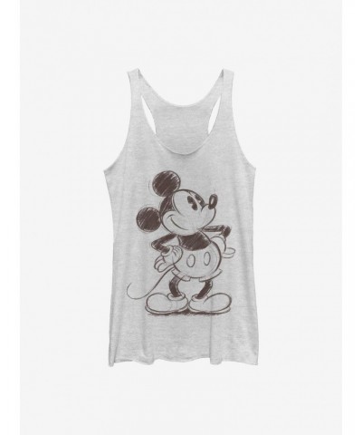 Disney Mickey Mouse Sketch Mickey Girls Tank $6.63 Tanks