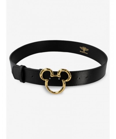 Disney Mickey Mouse Mickey Ears Gold Cast Buckle Belt $5.89 Belts