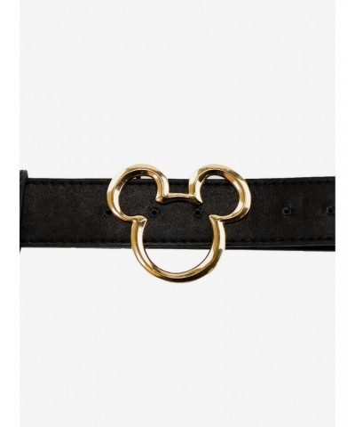 Disney Mickey Mouse Mickey Ears Gold Cast Buckle Belt $5.89 Belts