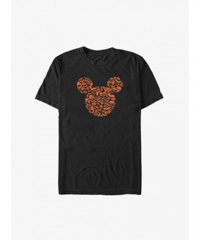 Disney Mickey Mouse Halloween Icons Ear Fill Big & Tall T-Shirt $10.76 T-Shirts