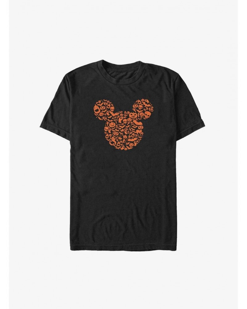 Disney Mickey Mouse Halloween Icons Ear Fill Big & Tall T-Shirt $10.76 T-Shirts