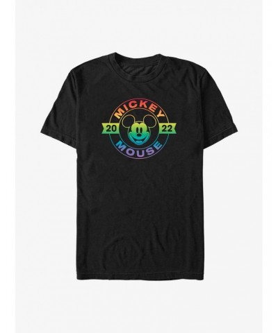 Disney Mickey Mouse Mickey Badge Pride T-Shirt $6.31 T-Shirts