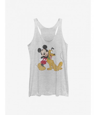 Disney Mickey Mouse Mickey And Pluto Girls Tank $10.15 Tanks