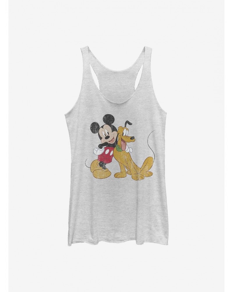 Disney Mickey Mouse Mickey And Pluto Girls Tank $10.15 Tanks