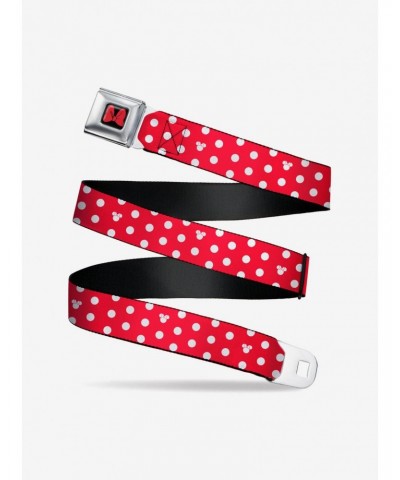 Disney Minnie Mouse Polka Dot Mini Silhouette Seatbelt Belt $9.71 Belts