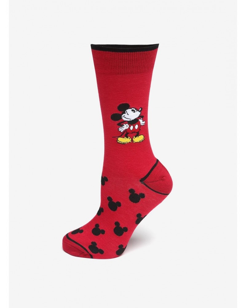 Disney Mickey Mouse Pie-Eyed Red Socks $6.77 Socks