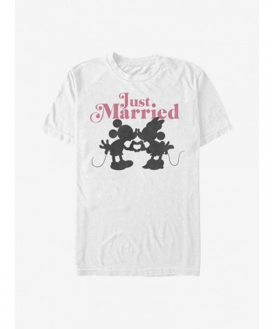Disney Mickey Mouse Just Married T-Shirt $8.99 T-Shirts