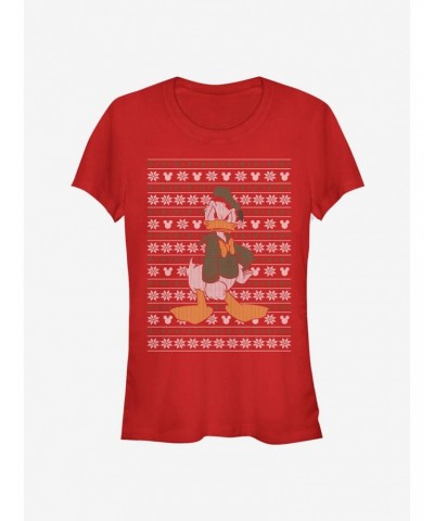 Disney Donald Holiday Sweater Classic Girls T-Shirt $9.96 T-Shirts
