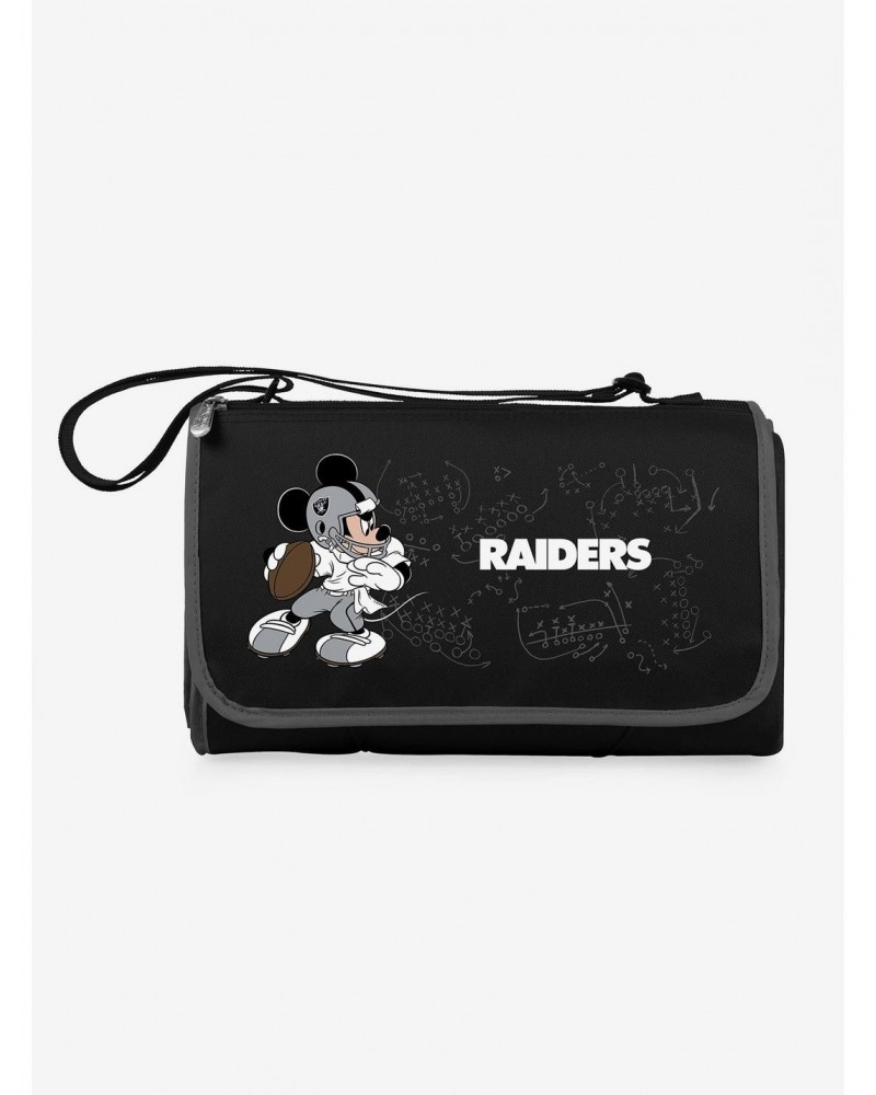 Disney Mickey Mouse NFL Las Vegas Raiders Outdoor Picnic Blanket $20.63 Blankets