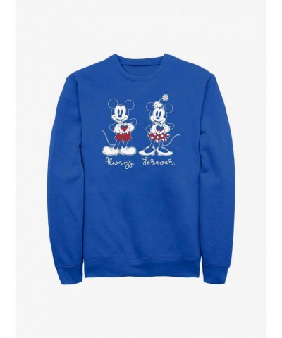 Disney Mickey Mouse Always Forever Sweatshirt $12.69 Sweatshirts