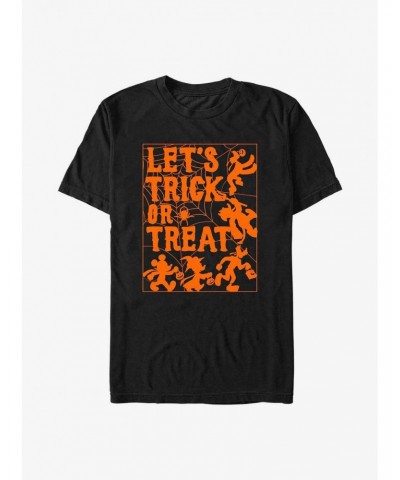 Disney Mickey Mouse Let's Trick or Treat Spiderweb T-Shirt $8.80 T-Shirts