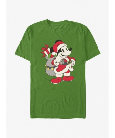 Disney Mickey Mouse Santa Mouse T-Shirt $8.41 T-Shirts