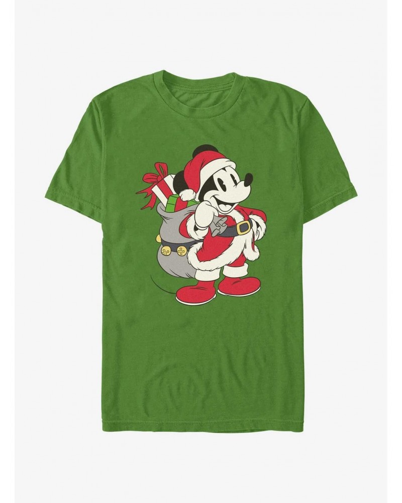 Disney Mickey Mouse Santa Mouse T-Shirt $8.41 T-Shirts