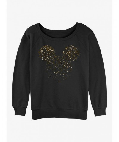 Disney Mickey Mouse Confetti Fill Ears Girls Slouchy Sweatshirt $12.40 Sweatshirts