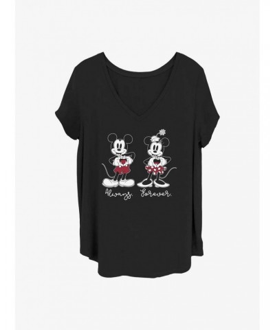 Disney Mickey Mouse Always Forever Girls T-Shirt Plus Size $6.94 T-Shirts