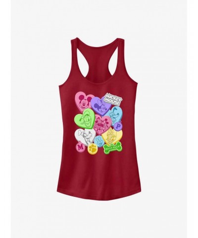 Disney Mickey Mouse Candy Hearts Girls Tank $7.17 Tanks