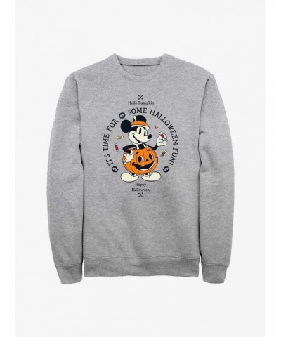 Disney Mickey Mouse Pumpkin Mickey Sweatshirt $9.15 Sweatshirts