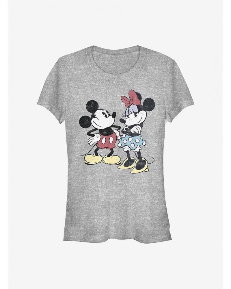 Disney Mickey Mouse Mickey Minnie Retro Girls T-Shirt $7.77 T-Shirts