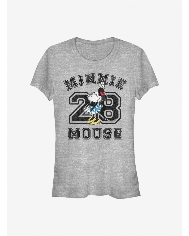 Disney Minnie Mouse Minnie Mouse Collegiate Girls T-Shirt $7.97 T-Shirts