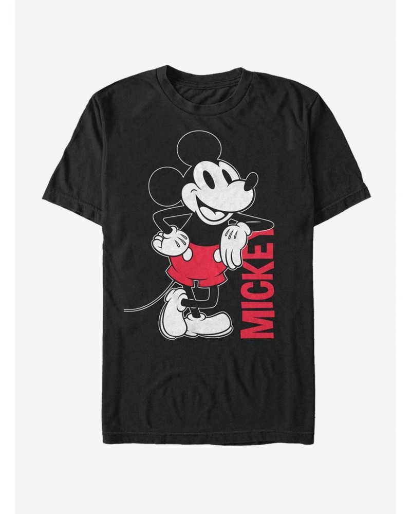 Disney Mickey Mouse Mickey Leaning T-Shirt $6.31 T-Shirts