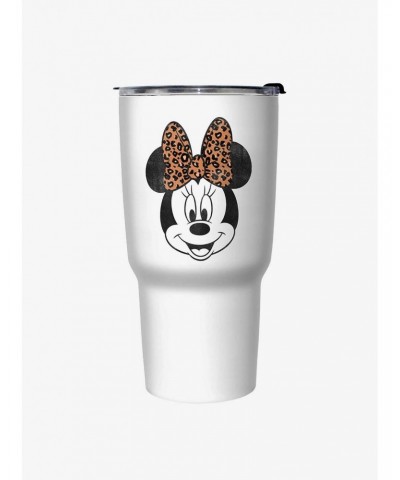 Disney Mickey Mouse Minnie Leopard Bow Travel Mug $8.61 Mugs