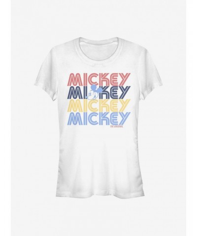 Disney Mickey Mouse Retro Stack Girls T-Shirt $9.96 T-Shirts