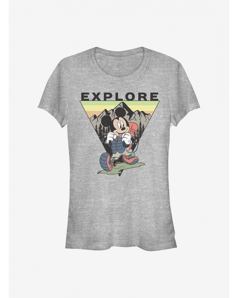 Disney Mickey Mouse Explore Mickey Travel Girls T-Shirt $9.16 T-Shirts