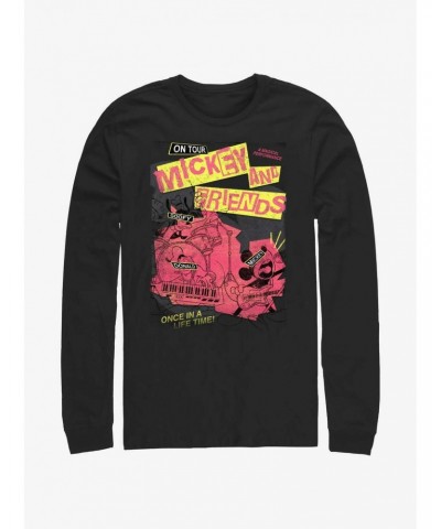 Disney Mickey Mouse Punk Rock Mickey Tour Long-Sleeve T-Shirt $12.90 T-Shirts