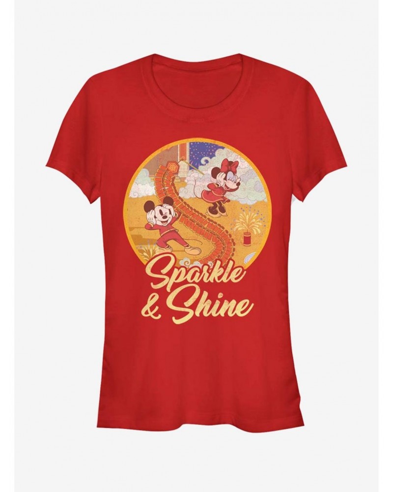 Disney Mickey Mouse Sparkle And Shine Girls T-Shirt $9.96 T-Shirts