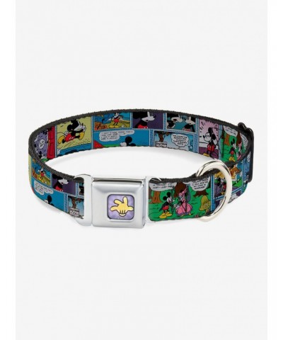 Disney Mickey Mouse And Minnie Comic Strip Seatbelt Buckle Dog Collar $9.46 Pet Collars