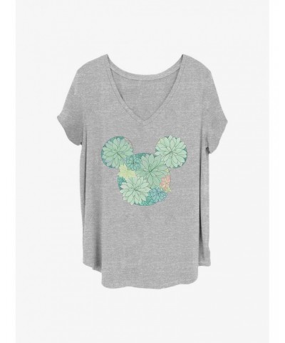 Disney Mickey Mouse Succulents Girls T-Shirt Plus Size $11.33 T-Shirts