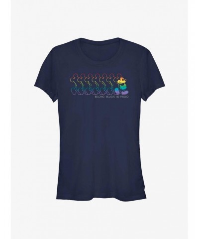 Disney Mickey Mouse Mickey Outline Pride T-Shirt $6.77 T-Shirts