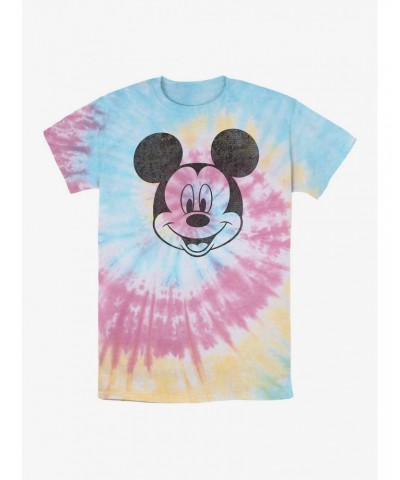 Disney Mickey Mouse Mickey Face Tie Dye T-Shirt $7.87 T-Shirts