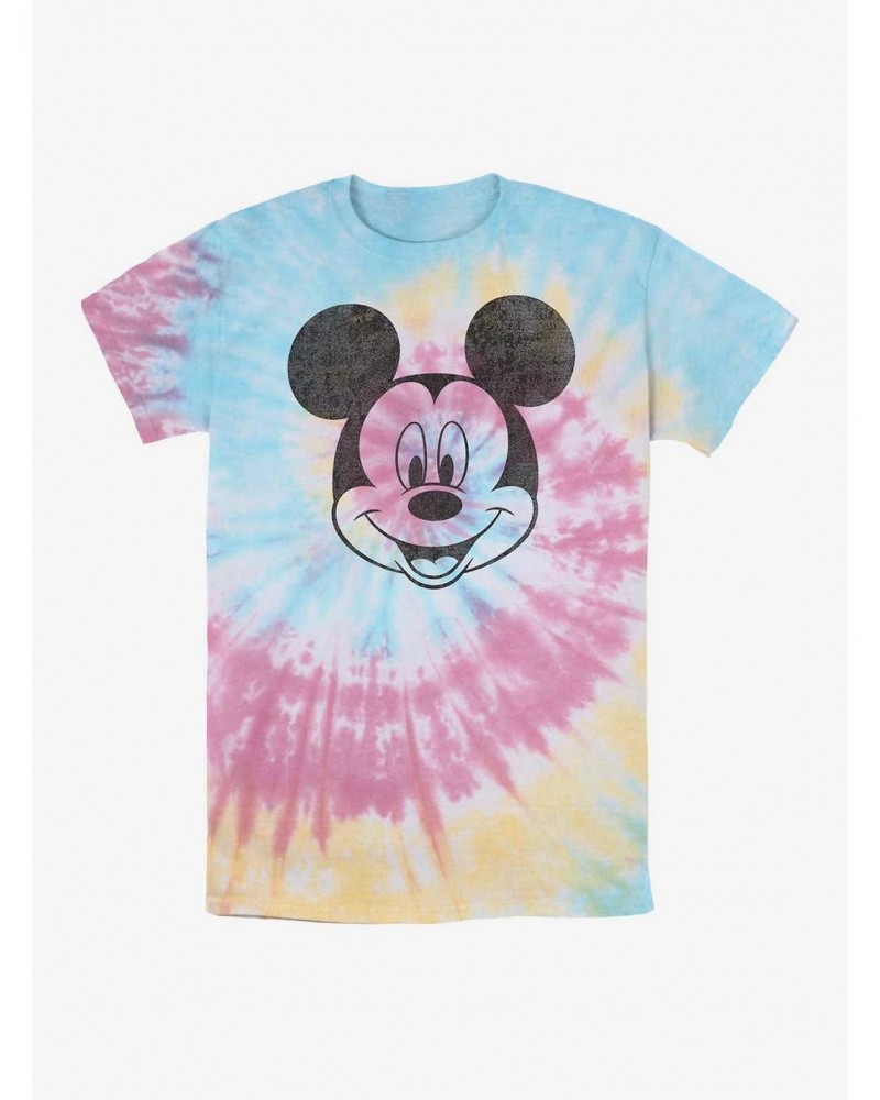 Disney Mickey Mouse Mickey Face Tie Dye T-Shirt $7.87 T-Shirts