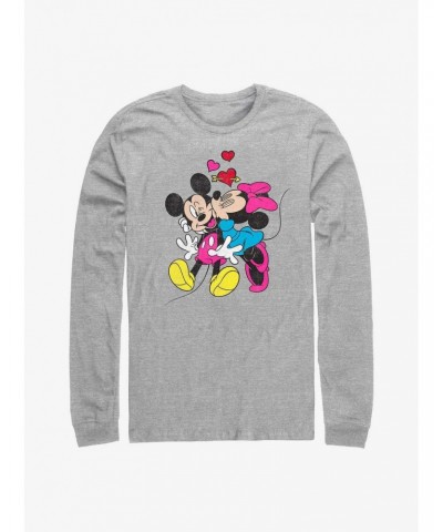 Disney Mickey Mouse Minnie Love Long-Sleeve T-Shirt $11.84 T-Shirts