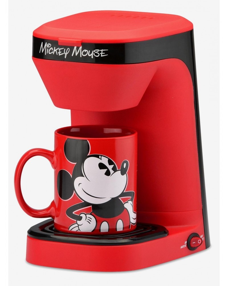 Disney Mickey Mouse 1-Cup Coffee Maker with Mug $12.55 Mugs