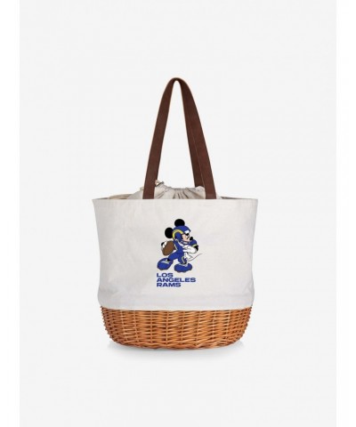 Disney Mickey Mouse NFL Los Angeles Rams Canvas Willow Basket Tote $22.07 Totes