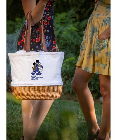 Disney Mickey Mouse NFL Los Angeles Rams Canvas Willow Basket Tote $22.07 Totes