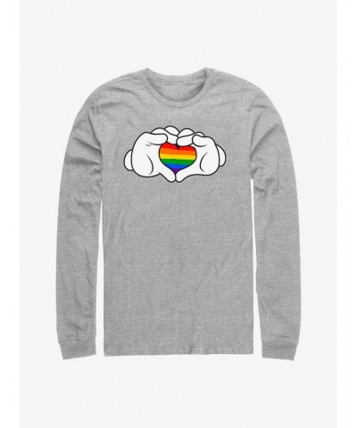 Disney Mickey Mouse Rainbow Love Long-Sleeve T-Shirt $11.84 T-Shirts